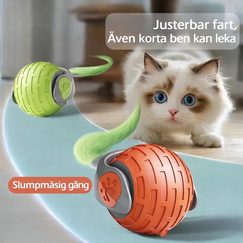 Interaktiv automatisk kattleksaksboll